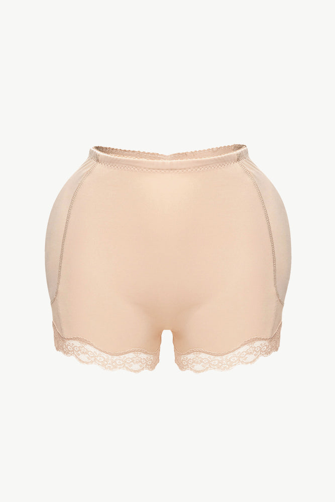 Full Size Lace Trim Shaping Shorts