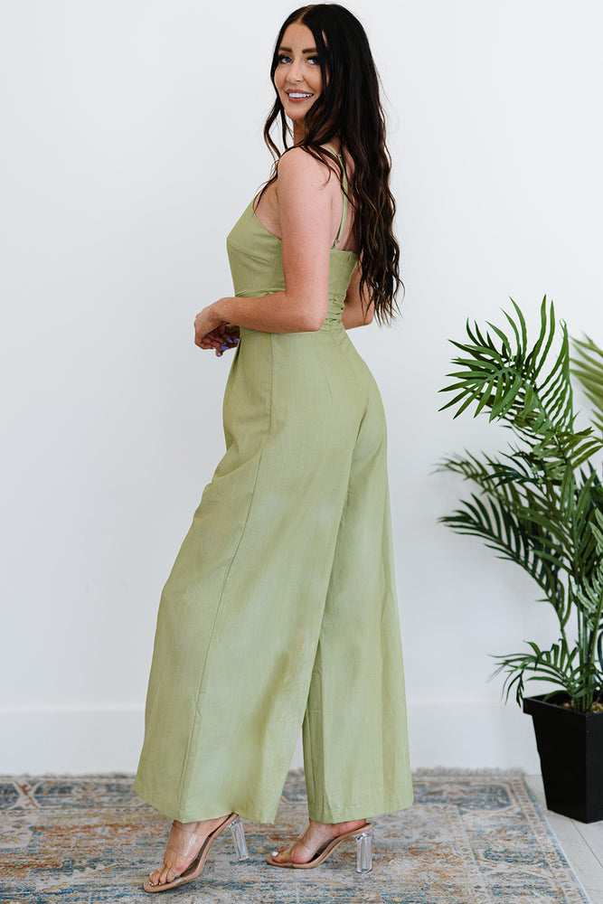 Asymmetrical Wide Leg Jumpsuit