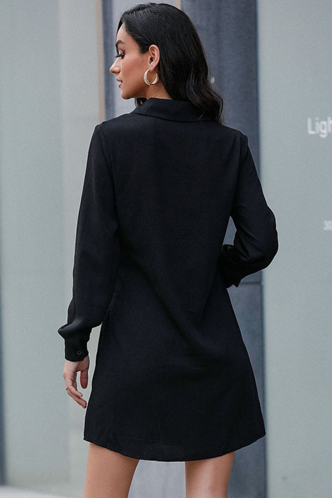 Belted Mini Shirt Dress - MiAmorDeluxe