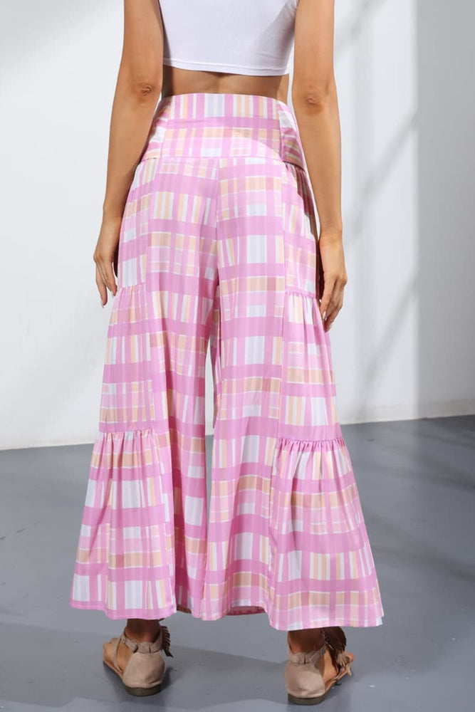 Printed Tie-Front Culottes