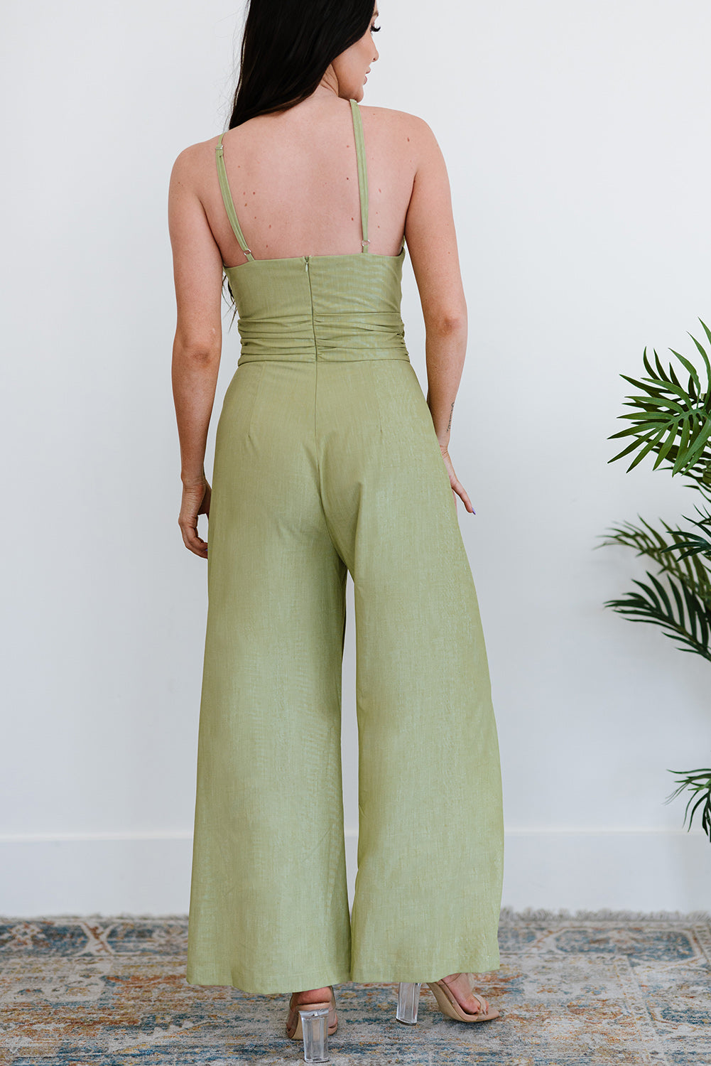 Asymmetrical Wide Leg Jumpsuit